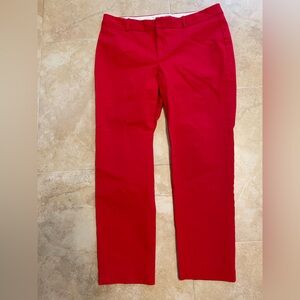 Vibrant Red Pants crown and ivy size 12